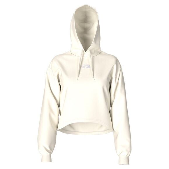 The North Face Women's Cropped Hoodie Evolution High-Low Pullover Off White XL - Picture 3 of 3